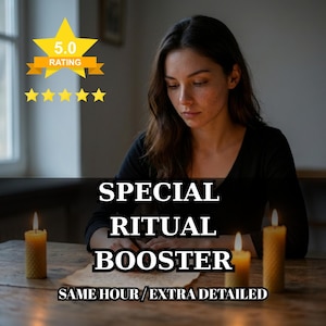 Special Ritual Booster | Energy Amplification & Alignment | Enhance Existing Ritual Work | Personalized Same Day Booster
