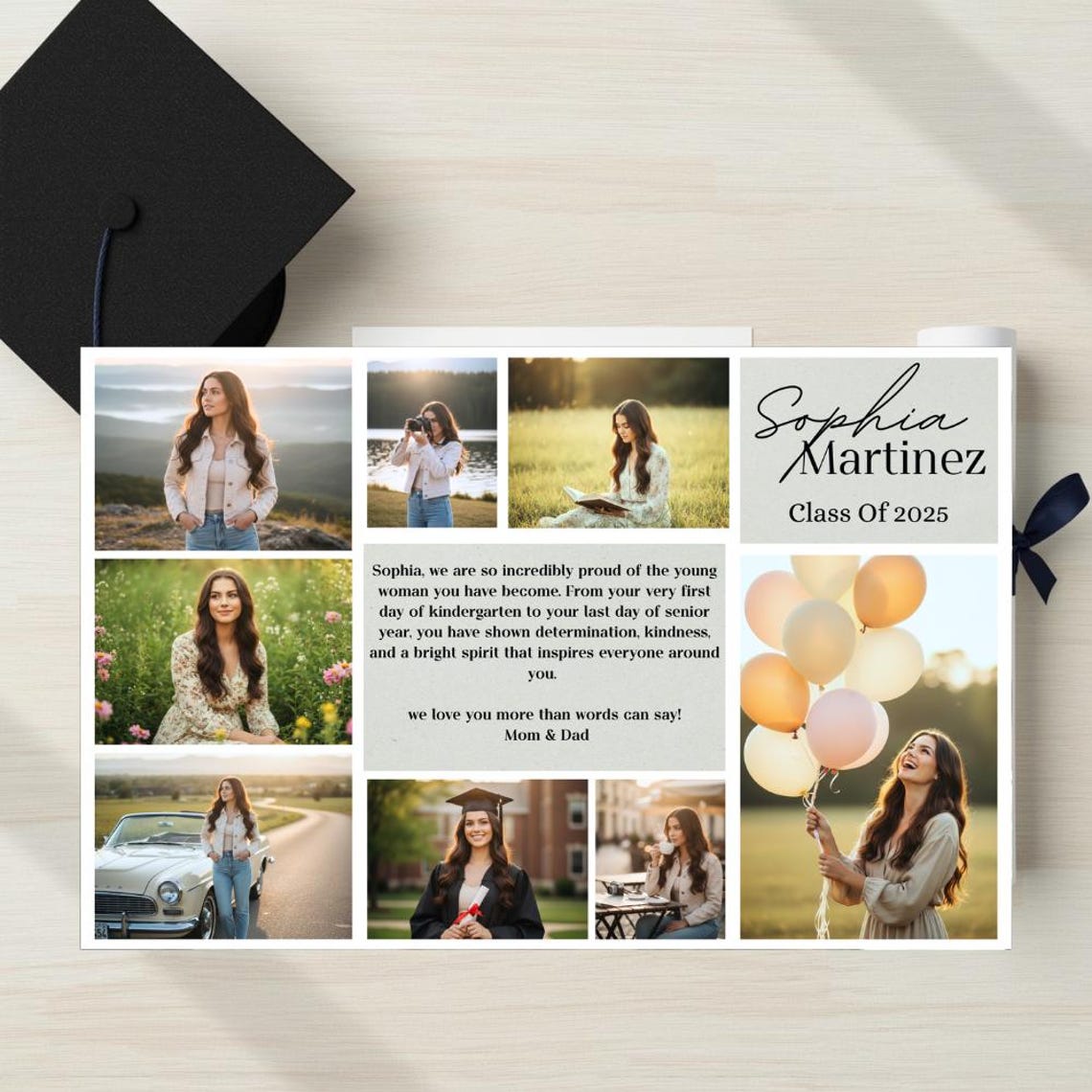 Editable Half Page Yearbook Ad Template Digital Download High School