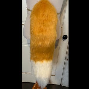 Golden Sunset Canine Style Fursuit Tail
