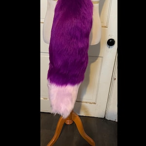 Electric Purple Canine Style Fursuit Tail