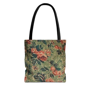 Vintage floral tote bag