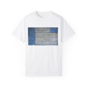 The Clash original Konzertkarten-T-Shirt von 1983