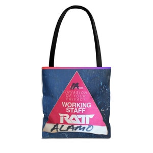 Tragetasche achtziger Rock Liebhaber Geschenk Metallkopf RATT Backstage Tasche Freund Geschenk