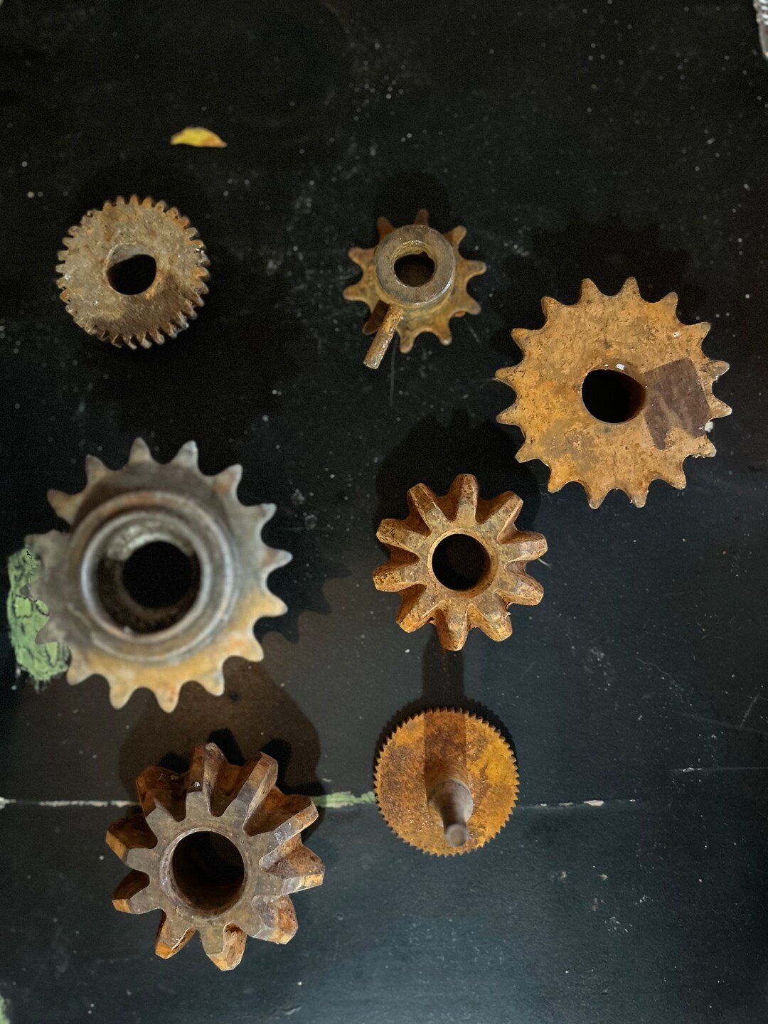 Lot of 7 Random Rusty Sprockets / Gears - Etsy