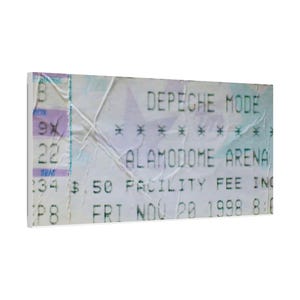 Depeche Mode Leinwand - Konzertkarte