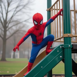Spider-Man Costume for Kids | Boys Superhero | Halloween Outfit |  Suit Superhero suit for boys | Mask detachable