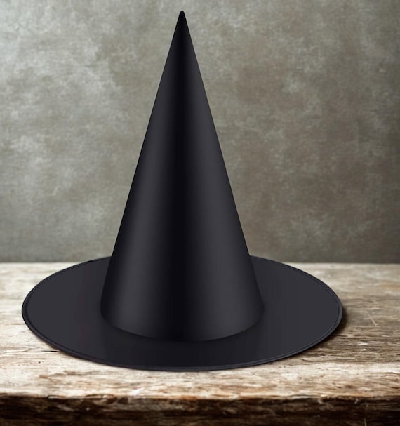 Pack De 4 Sombreros De Bruja Puntiagudos Negros – Talla Única Para Adultos Y Niños