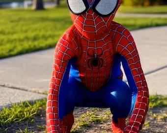 Spider-Man Costume for Kids | Boys & Girls Superhero Halloween Outfit | Toddler Birthday Party Cosplay Suit for Boys Spider man