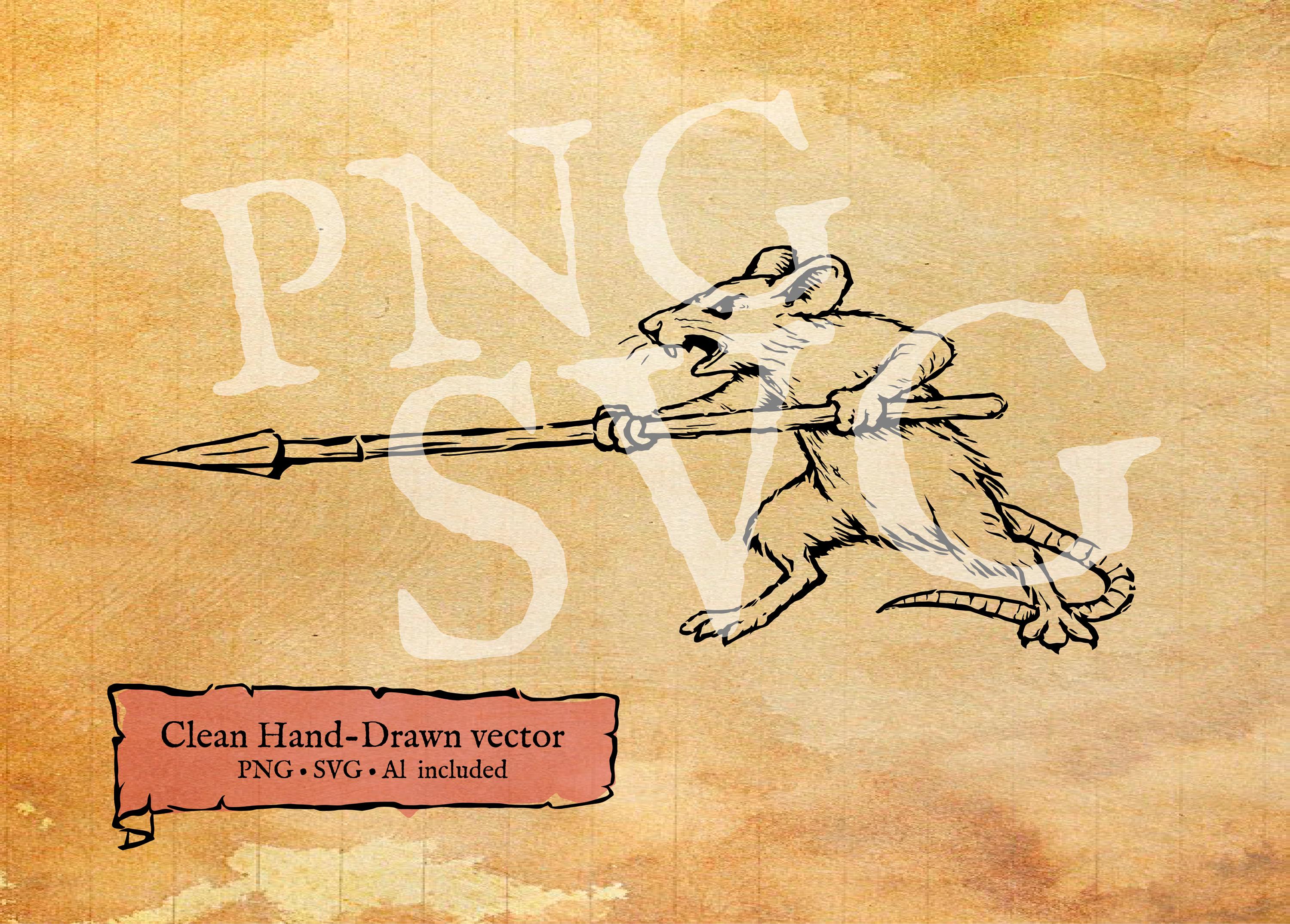 Medieval Rat Medieval Rat Warriors Clipart Set – Dark Fantasy RPG Characters PNG Svg ...