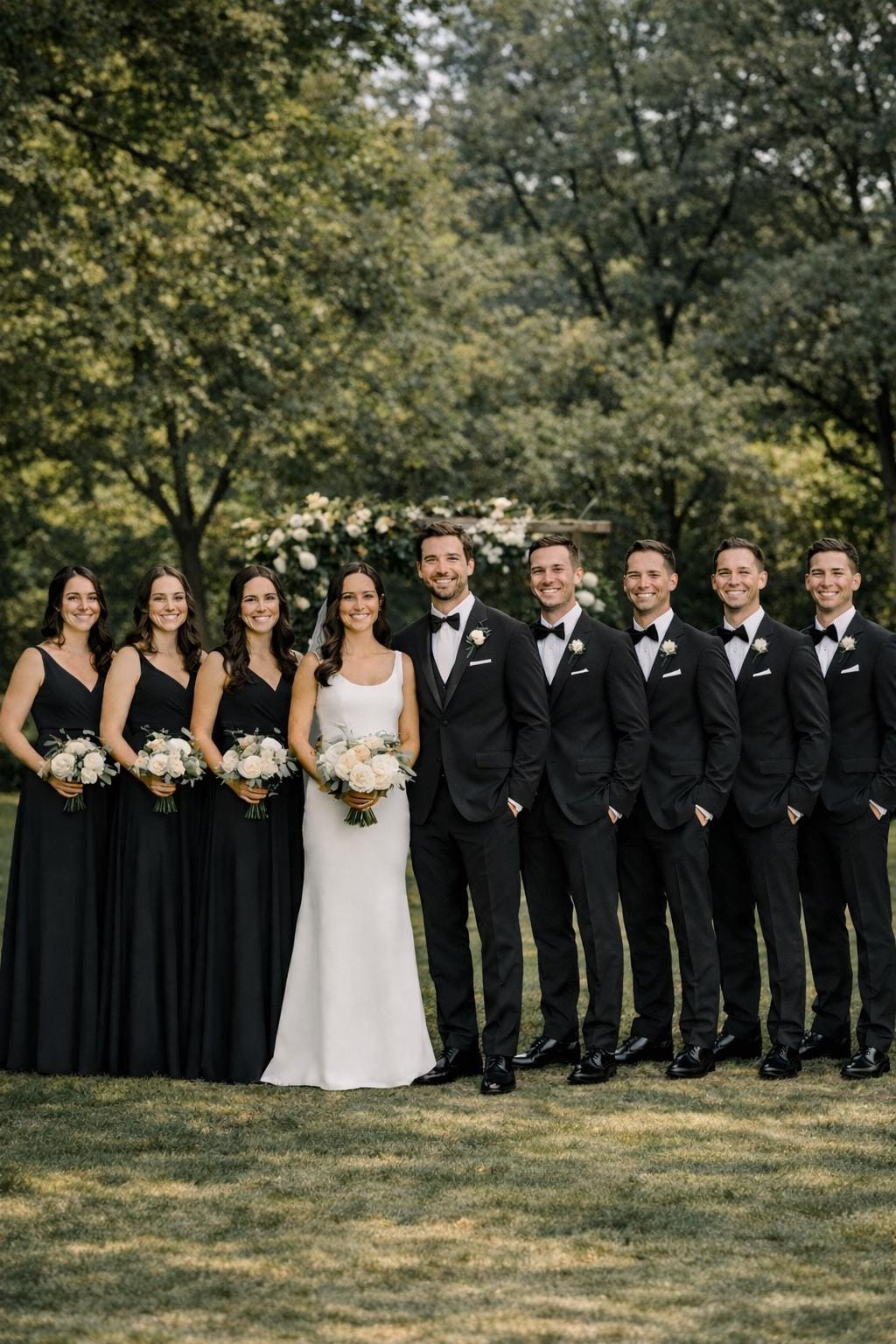 black bridesmaid dresses and black groomsmen suits All Suit Feature_Long Sleeves HMS Signature: Royal Blue Colour:EMERALD GREEN You’ll look enchanting from