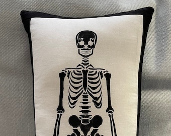 Skeleton Pillow/Halloween Pillow