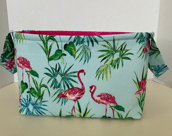 Flamingos Fabric Storage Basket