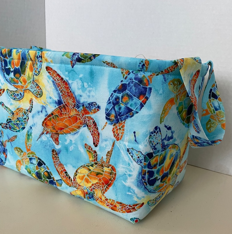 Sea Turtles Fabric Storage Basket image 2