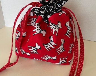 Dog theme drawstring bag/Drawstring Bag