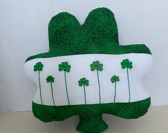 St Patrick’s Shamrock Pillow