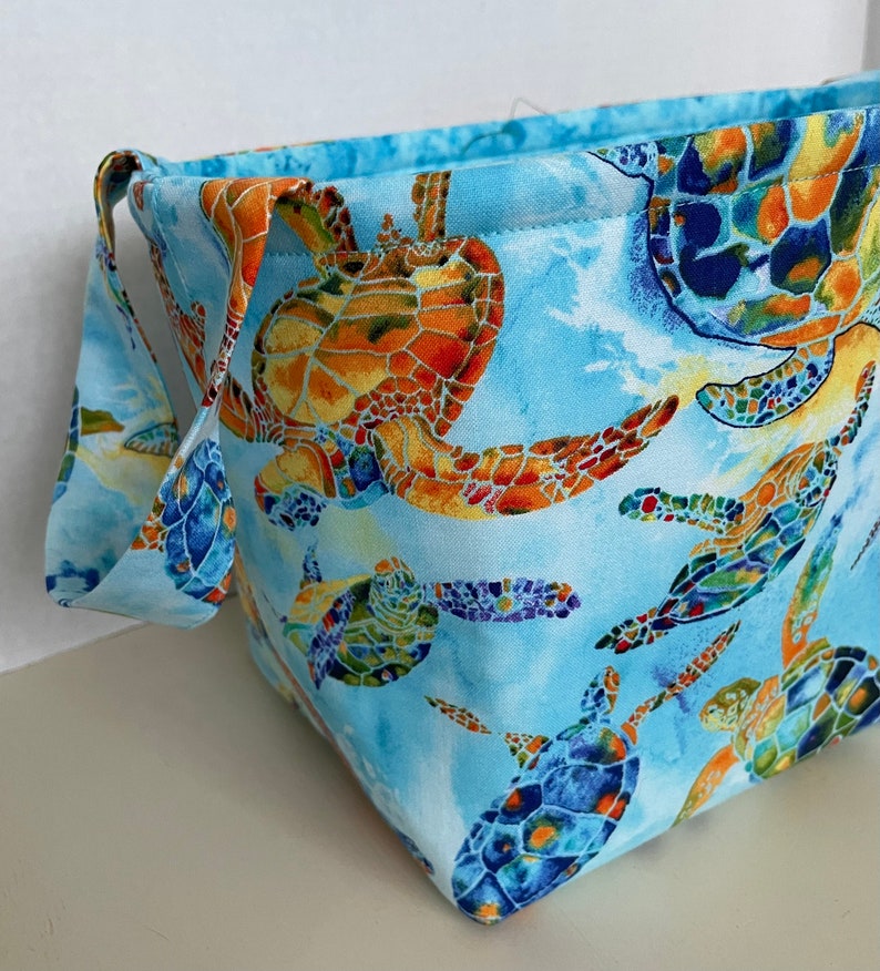 Sea Turtles Fabric Storage Basket image 4