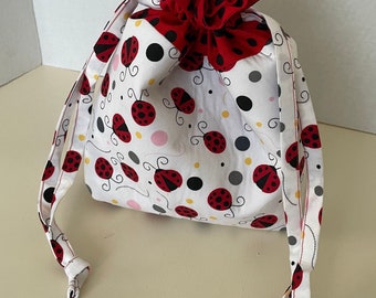 Ladybug theme drawstring bag/Drawstring Bag