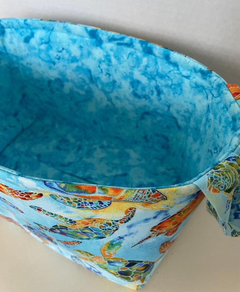 Sea Turtles Fabric Storage Basket image 5