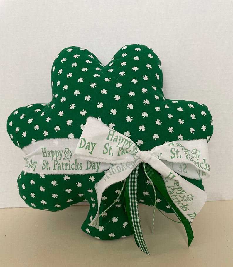 St Patricks Shamrock Pillow afbeelding 4