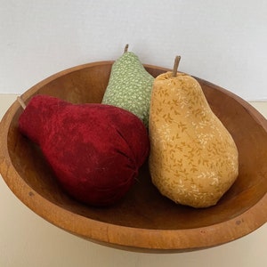 Large Fabric Pears/ Set of 3/Tiered Bowls/ Bowl Fillers