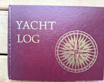 Vintage Yacht Log Book, Unused 1983 Vessel Log, Designed for Yachtsman by Mystic Seaport Museum Kenneth Mahler, Nautical Gifts, Navigators