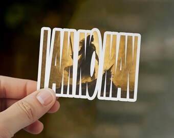 Eowyn "I Am No Man" Kiss-Cut Sticker | Lord of the Rings LOTR Decal | Rohan Shieldmaiden Laptop Water Bottle Sticker Gift