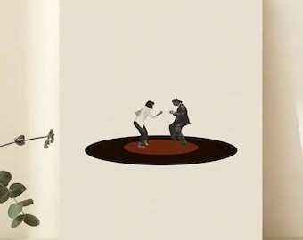 Pulp Fiction Movie Dance Poster Print, Trendy Wall Art, Movie Gift