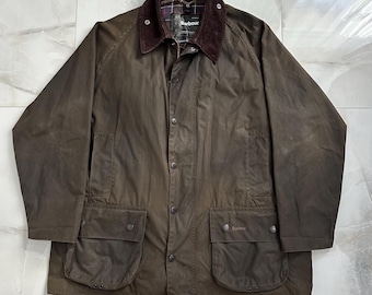 ジャケット・アウター Barbour BEAUFORT JACKET A155 C36/91CM Barbour Men's Beaufort Wax Jacket, Sage, SM (36) at Amazon Men's