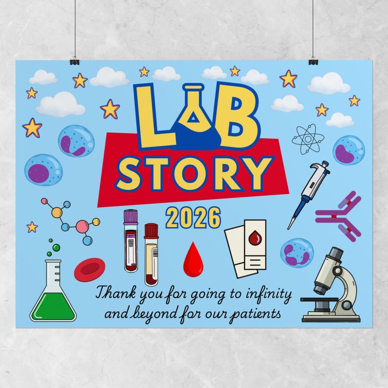 Lab Week Poster 2026: Lab Story Theme for Laboratory Decoration - Etsy