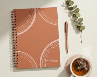 Personalized Spiral Notebook – Custom Monogram Journal, Travel-Friendly, Gift & Gratitude