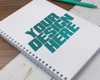 Custom Logo Spiral Notebook – Personalized Business Journal, Branded Event Giveaway, Spiral-Bound Corporate Gift