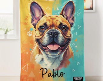 Personalized Pet Photo Blanket: Custom Sherpa Throw for Cats & Dogs