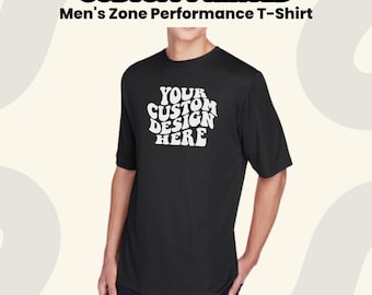 Custom Dri-Fit Performance Tee – Moisture-Wicking Logo or Text Print / Team Uniform & Event Shirt