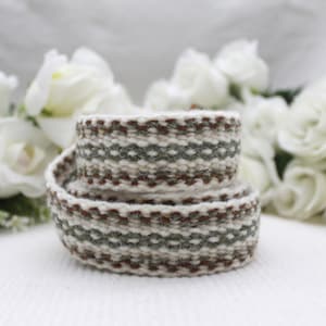 Handfasting Cord - Sage Green and Terracotta-  Celtic Wedding Cord