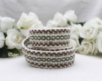 Cordón para matrimonio celta - Verde salvia y terracota - Cordón para matrimonio celta