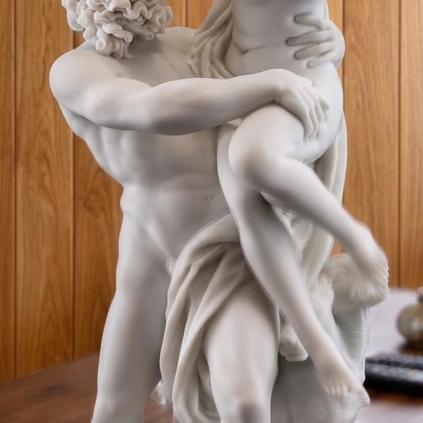 14 inch Pluto & Proserpina Statue Cold Cast Marble Greek Mythology Sculpture Museum Replica Home Decor Classical Art Gift