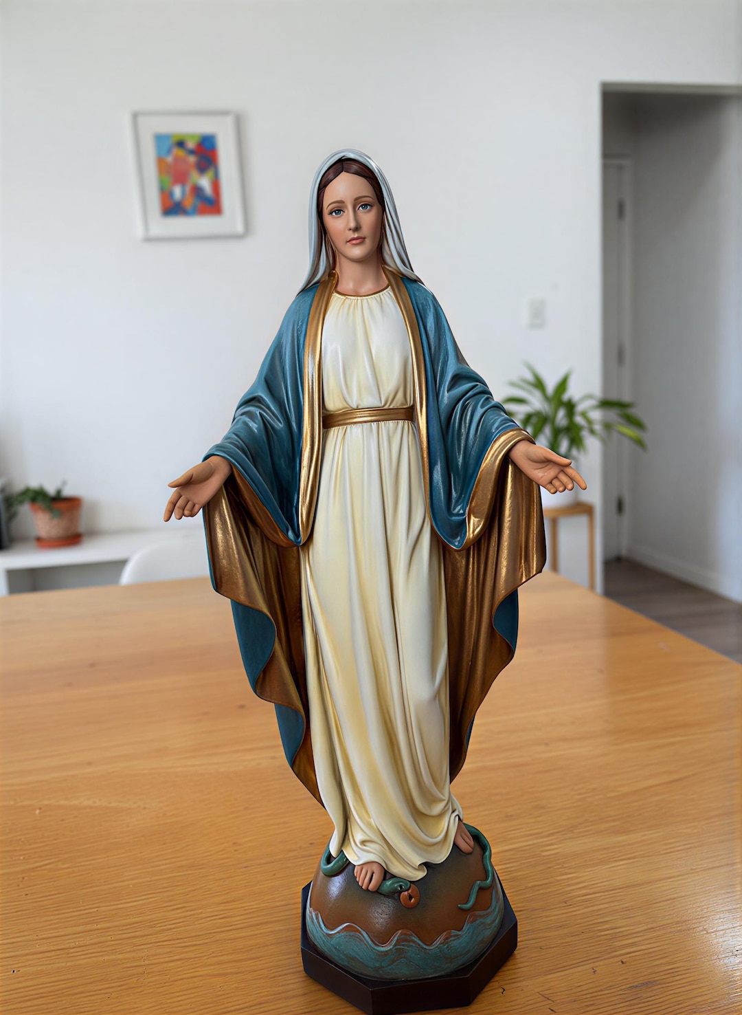 10.8 Inch Our Lady of Grace Statue | Virgin Mary Figurine | Catholic ...
