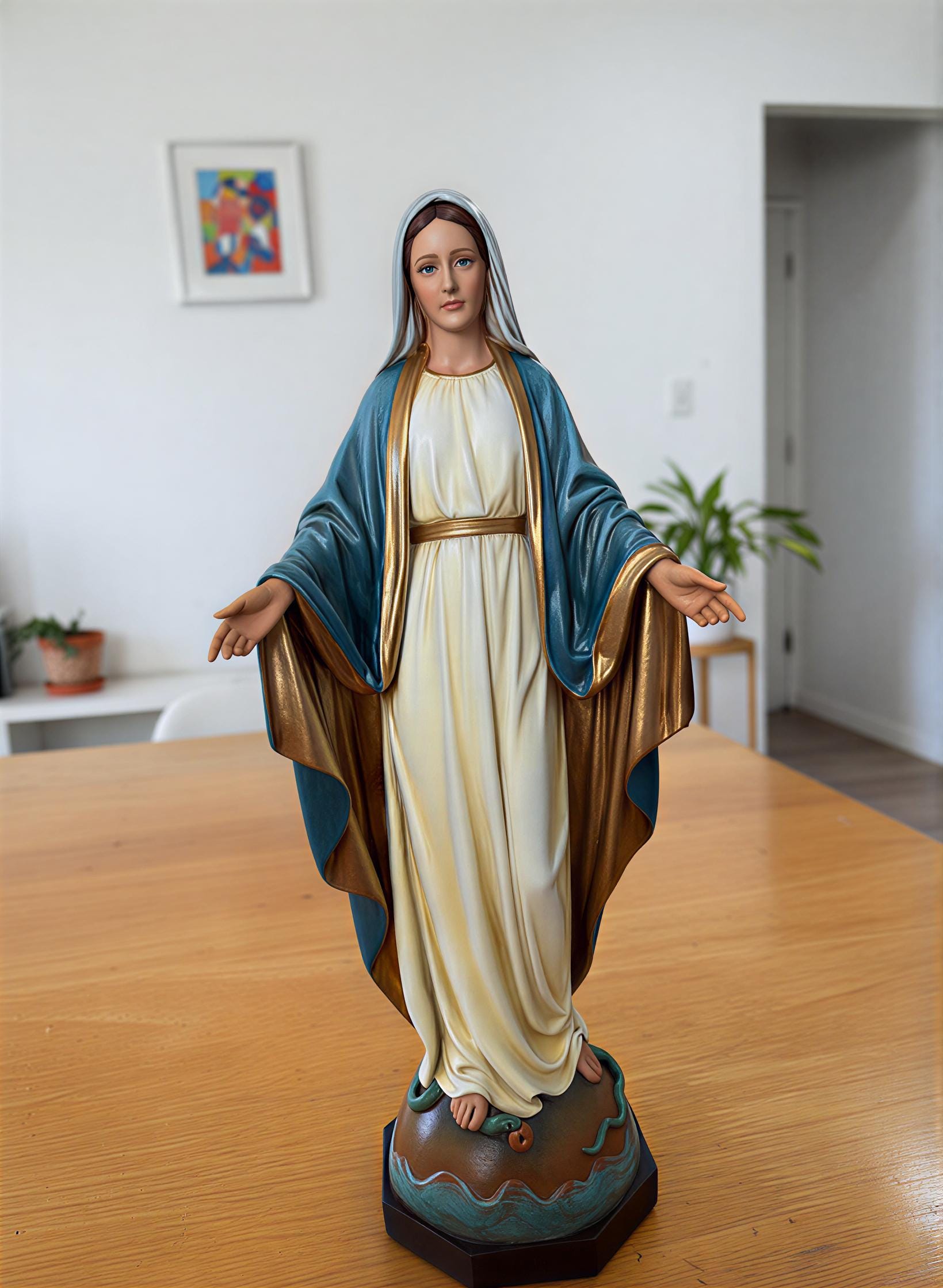 10.8 Inch Our Lady of Grace Statue | Virgin Mary Figurine | Catholic ...