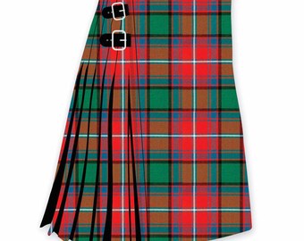 Rattray Ancient Tartan Kilt 8 Yards Handmade Scottish Tartan Kilt 16 Oz Acrylic Wool - Custom Made Tartan Kilt - Kilt for Men