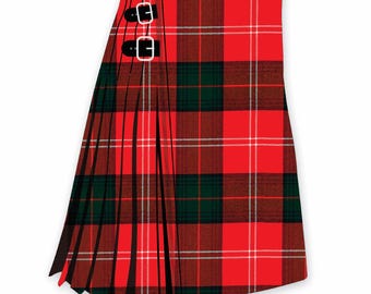 Chisholm Clan Modern Tartan Kilt - Scottish Tartan Kilts - 8 Yard Tartan Kilt - 16 Oz Heavy Weight Tartan Kilt