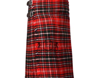 MacDougall Modern Tartan Kilt 8 Yards Handmade Scottish Tartan Kilt 16 Oz Acrylic Wool - Custom Made Tartan Kilt - Kilt for Men