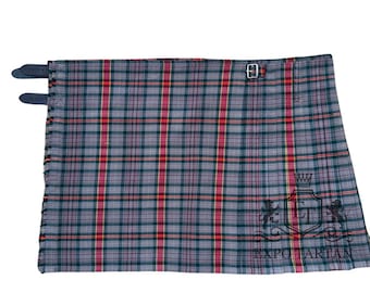 Howells / Powell Tartan Kilt - Scottish Tartan Kilt - 8 Yard Tartan Kilt - 16 Oz Heavy Weight Tartan Kilt - 100% Pure Acrylic Wool