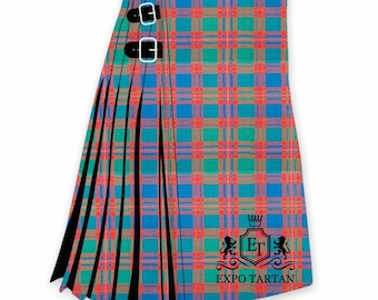 Macintyre Ancient Tartan Kilt - 8 Yards Handmade Scottish Tartan Kilt 16 Oz Acrylic Wool - Custom Made Tartan Kilt - Kilt for Men