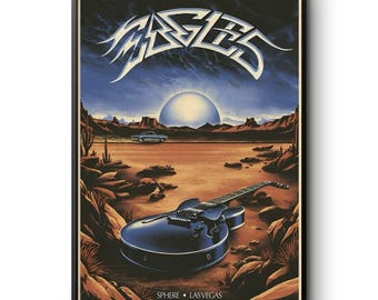 Eagles Las Vegas Sphere 2026 Concert Poster Print Classic Rock Wall Art