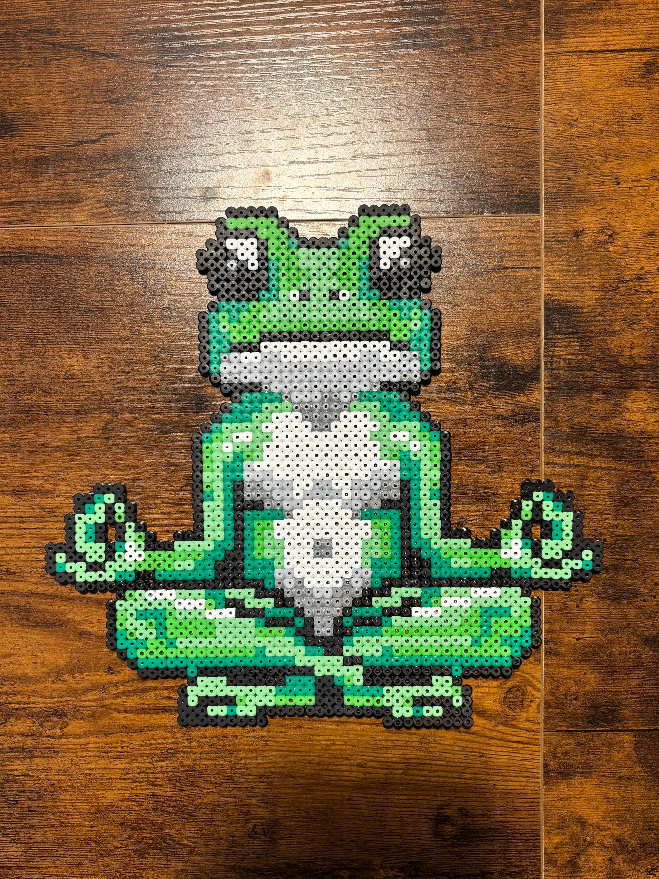 Frog Perler Bead Art New Zealand