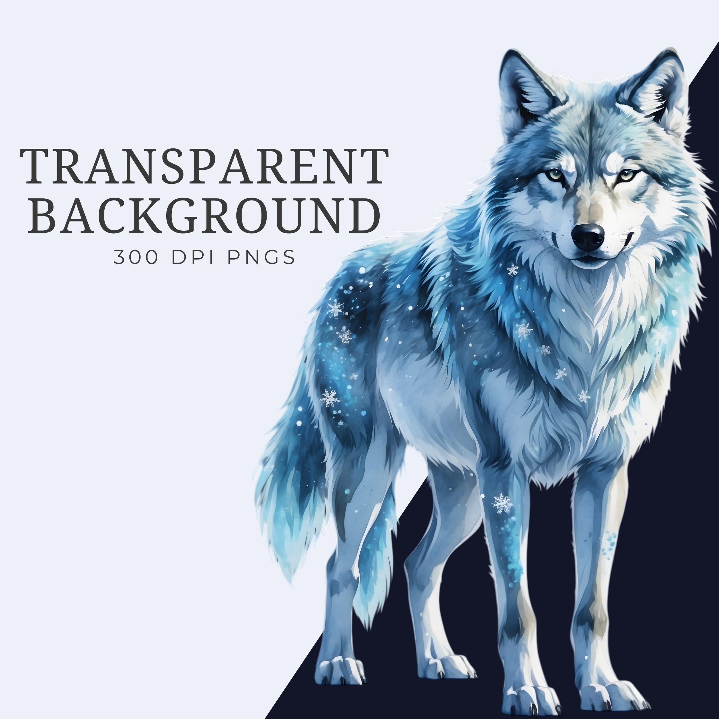 Elemental Wolves Clipart PNG Bundle, Fantasy Wolf Creatures Moon Frost ...