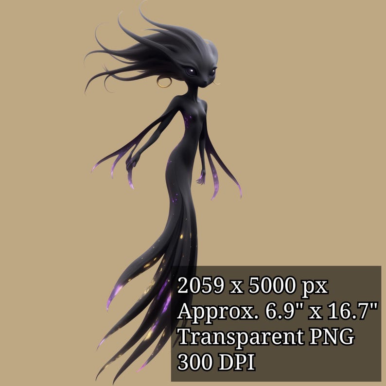 Small Shadow Elemental Shadow Spirit Clipart | Fantasy Creature PNG | Dark Ethereal Character ...