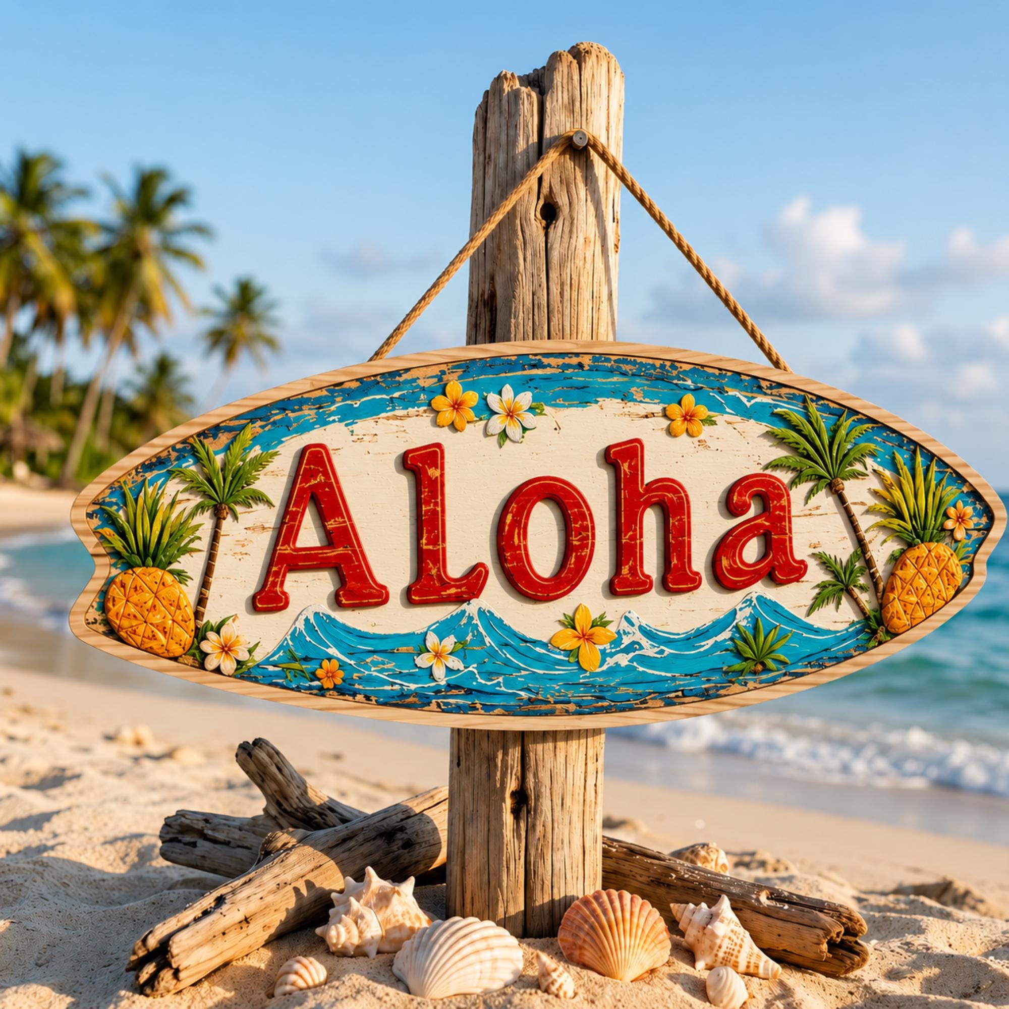 Tiki Surfboard - Etsy