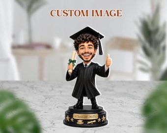 Regalo di laurea personalizzato 2026, ornamento acrilico personalizzato con foto, laureato maschio, classe 2026, regalo per figlio, decorazione di laurea piatta in acrilico 2D