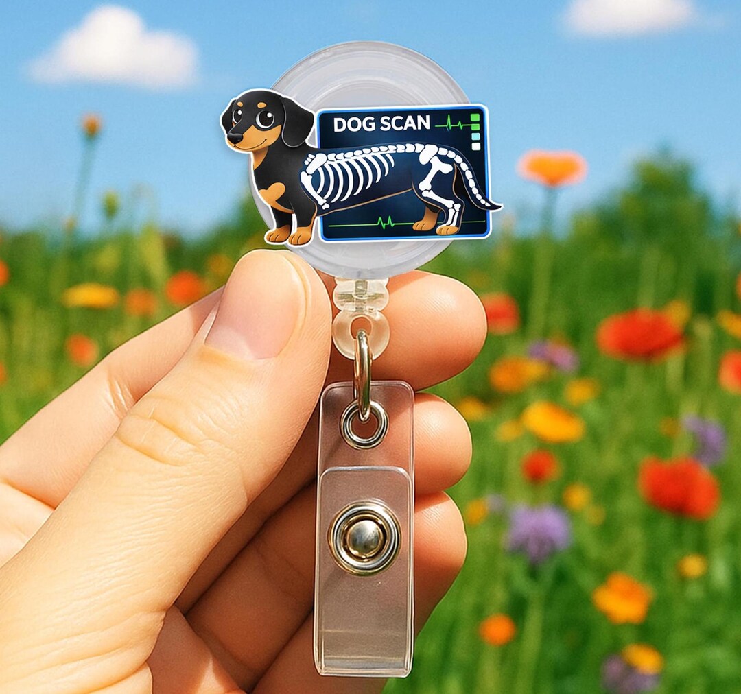 Personalized Cat Scan Dog Scan Badge Reel Custom Veterinary Nurse Name ...